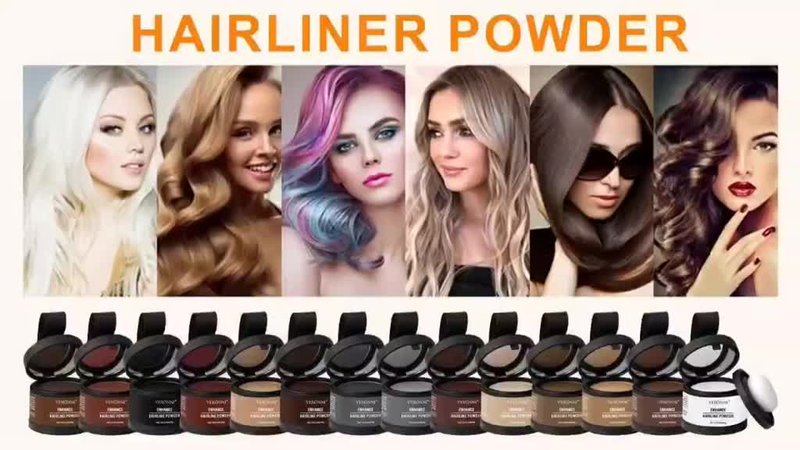 VERONNI 14 Cores Pó De Linha Fina Esconde Instantaneamente A Raiz Do Cabelo Retoque Para Desbaste Mulheres E Homens , Ma